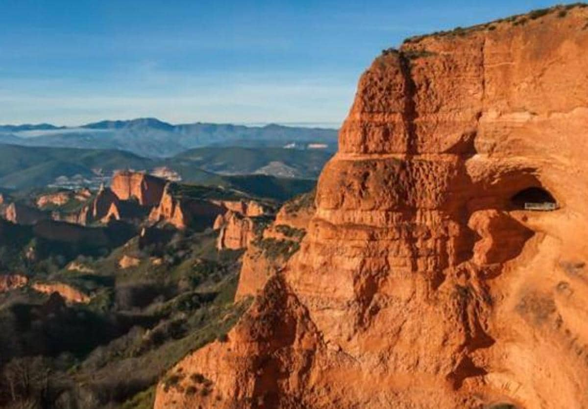 Imagen de Las Médulas desde el mirador de Orellán.