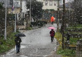 Nieve en Ponferrada.