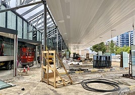 Obras de renovación de la estación de autobuses de Ponferrada