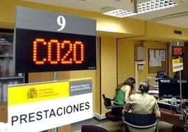 Imaden de una oficina del Servicio Público de Empleo Estatal.