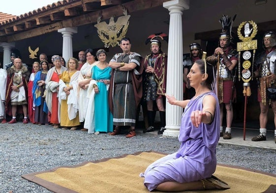 Recreación en Las Médulas.