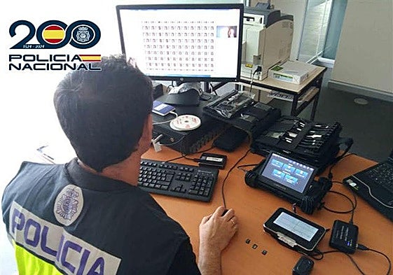 Imagen del dispositivo de la Policía Nacional.