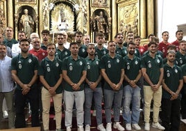 Ofrenda de la SD Ponferradina a la Virgen de la Encina