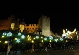 Iluminación navideña en Ponferrada.