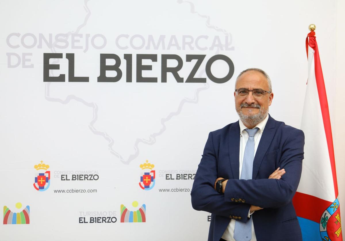 El presidente del Consejo Comarcar del Bierzo, Olegario Ramón, en una imagen de archivo.