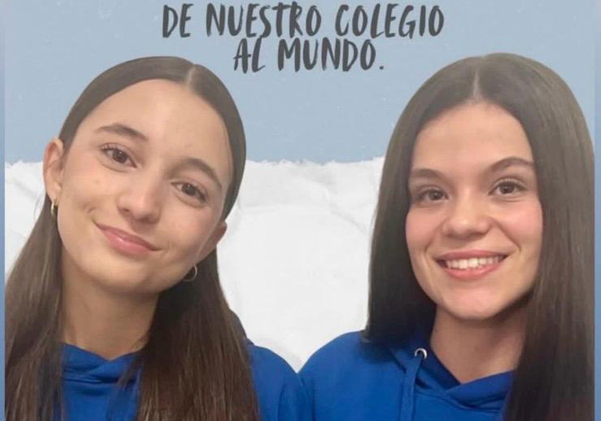 Imagen de las dos alumnas.