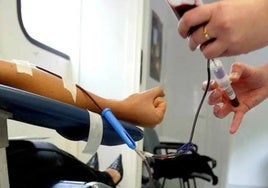 Donación de sangre.