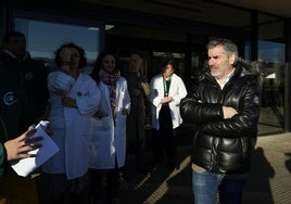 El presidente autonómico de CSIF visitó el Hospital El Bierzo.