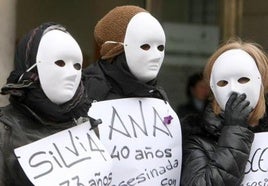 Acto en Ponferrada contra la violencia machista, en una imagen de archivo.