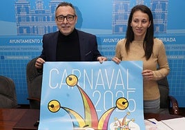 El concejal de Fiestas y la edil de Deportes y Juventud presentaron el programa del Carnaval de Ponferrada 2025.