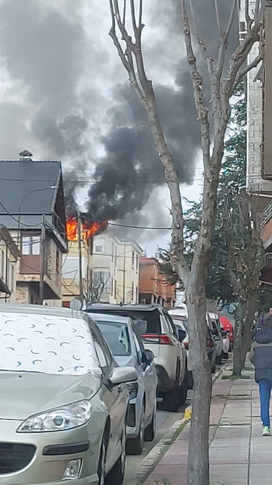 Imagen del incendio.