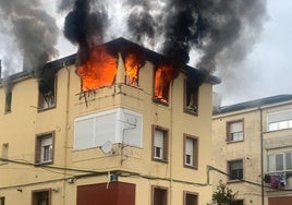 Imagen del incendio.