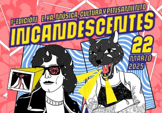 Cartel de la primera edición del encuentro 'Incandescentes. E_Ya' en la Térmica Cultural.