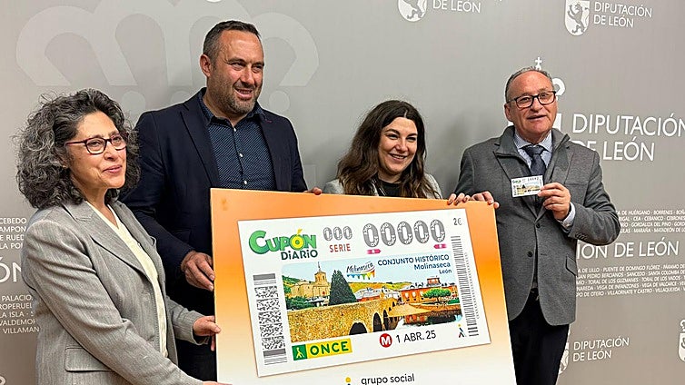 Un conjunto histórico de la provincia de León, imagen del cupón de la Once en abril