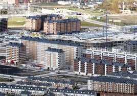 Imagen del barrio de la Rosaleda en el año 2007, en pleno boom inmobiliario.