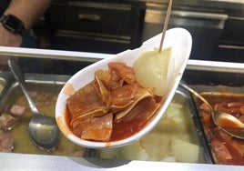 Pincho de oreja del bar Gundín de Ponferrada