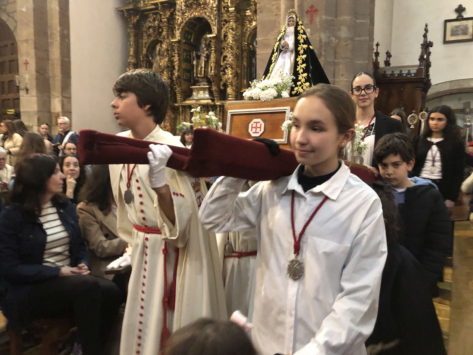 Procesión infantil en Ponferrada.