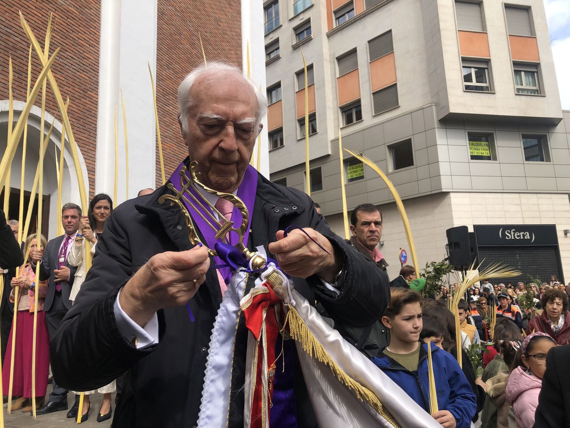 Procesión del Domingo de Ramos en Ponferrada.