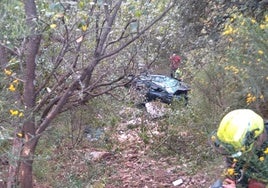 Lugar del accidente, cerca de Peñarrubia.