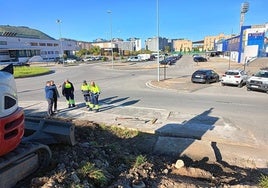 Imagen de la rampa de acceso desde el recinto ferial a la zona del estadio de El Toralín.