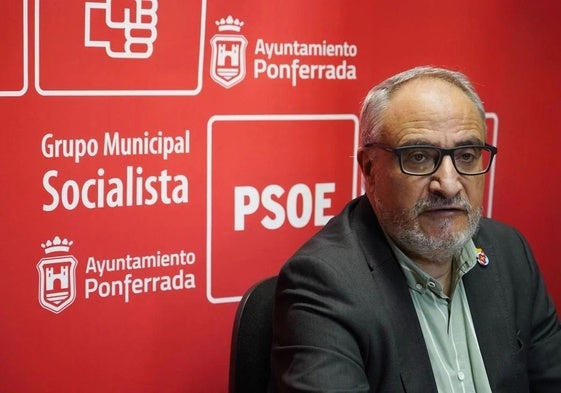 El portavoz municipal del PSOE de Ponferrada, Olegario Ramón, en una imagen de archivo.