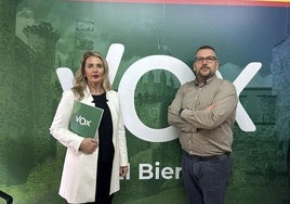 Los concejales de Vox en Ponferrada en una imagen de archivo.