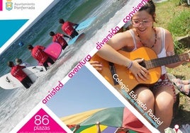 Cartel del campamento.
