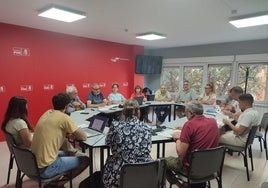 Imagen de la Comisión Ejecutiva de julio del PSOE de Ponferrada.