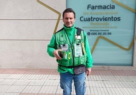 El vendedor Manuel Zabane fue el encargado de repartir suerte.