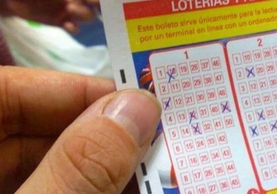 Imagen de un boleto del Euromillones.