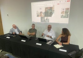 Imagen de la reunión de la Fundación Las Médulas.