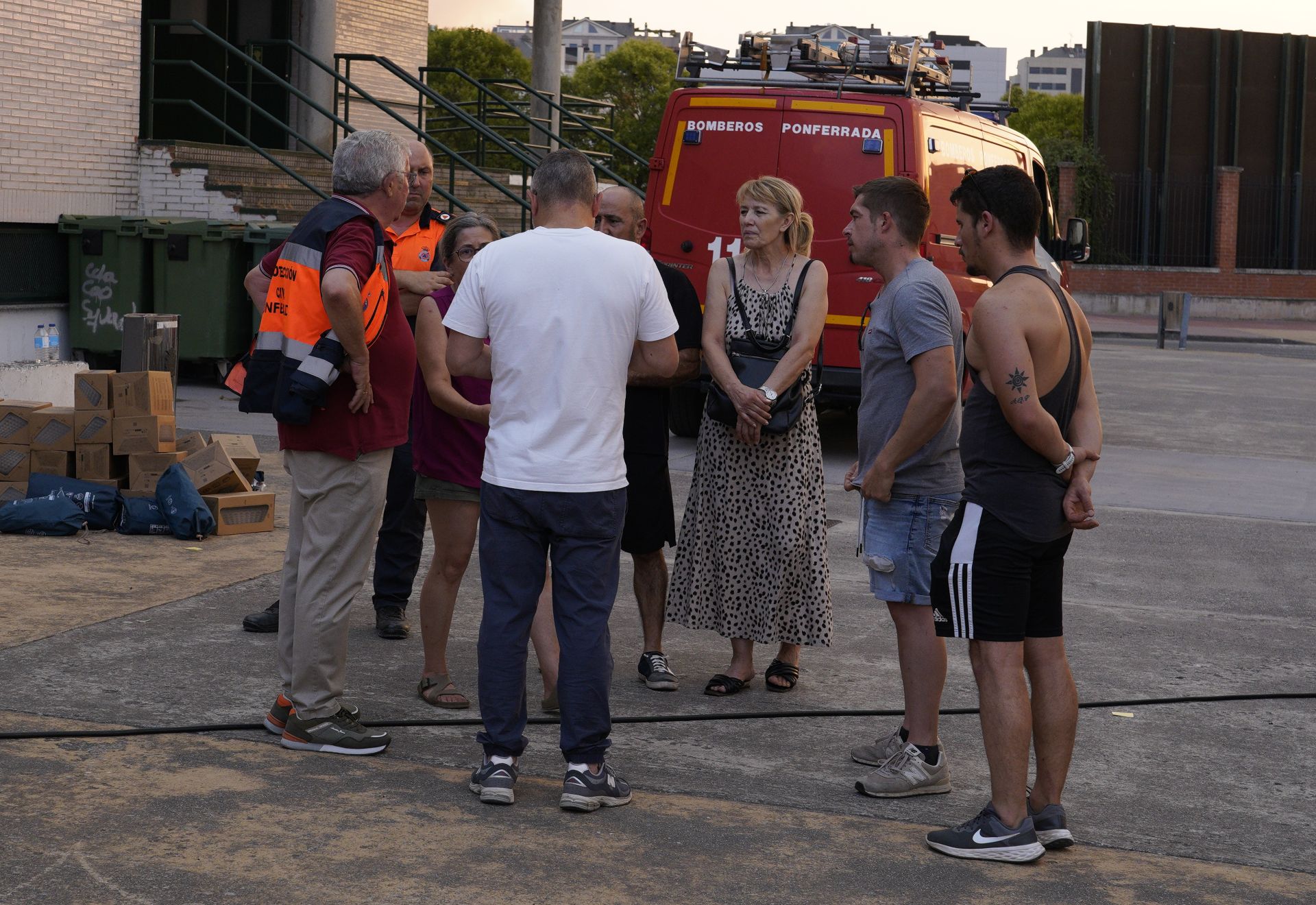 Preparativos en Ponferrada para acoger a los vecinos evacuados