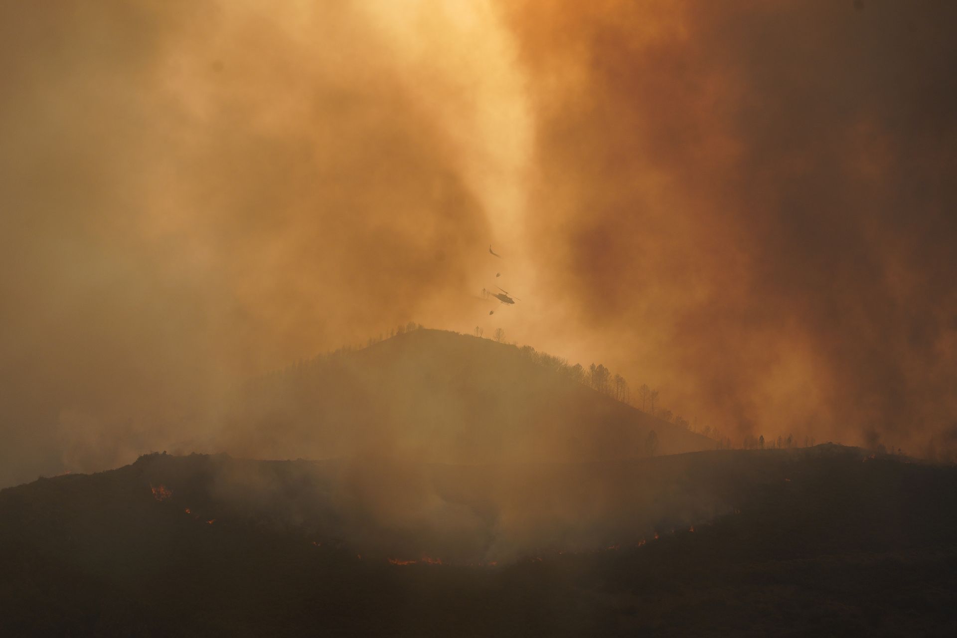 El incendio de Paradiñas declarado de nivel 2