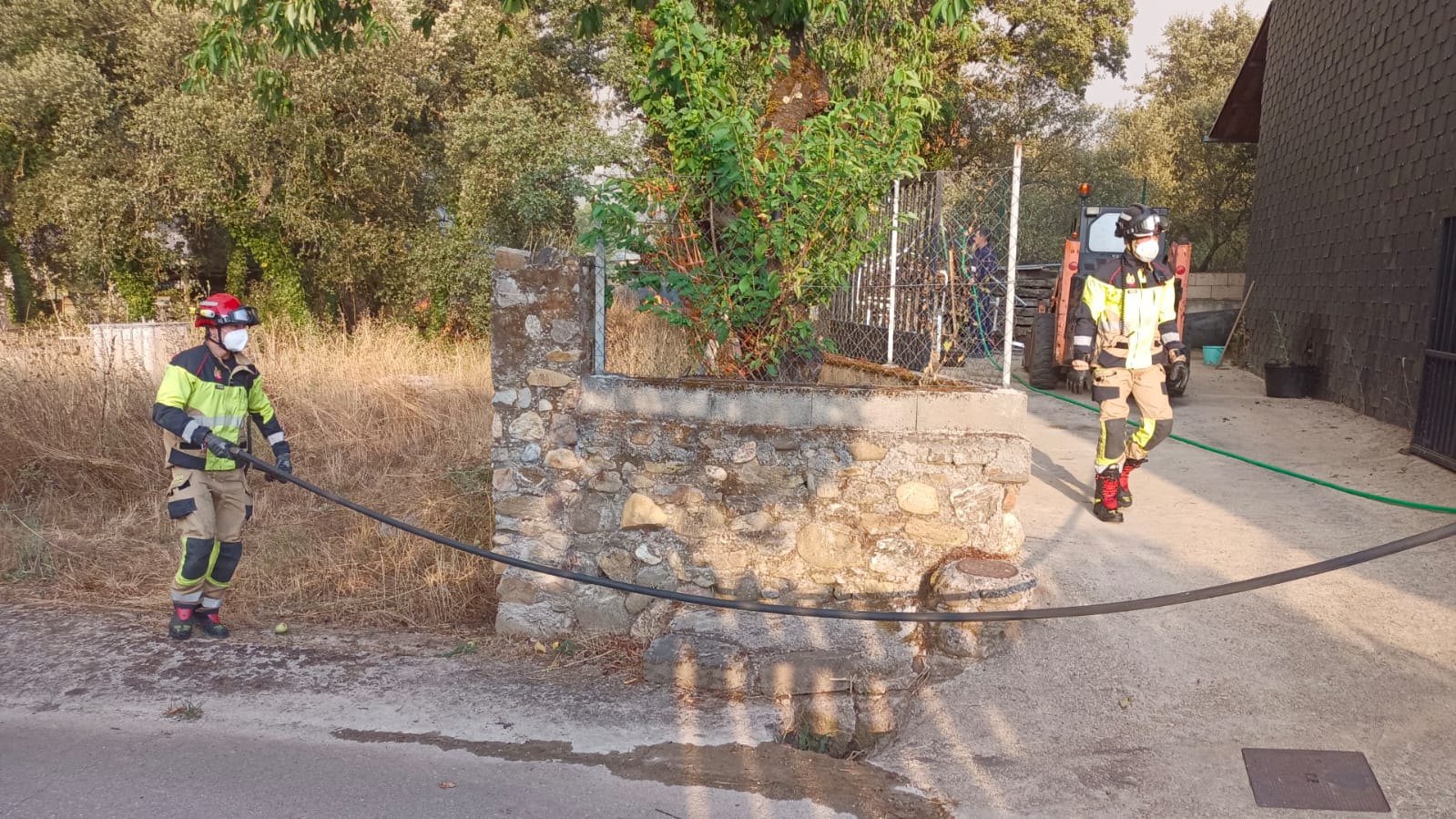 Las imágenes del incendio en Las Médulas