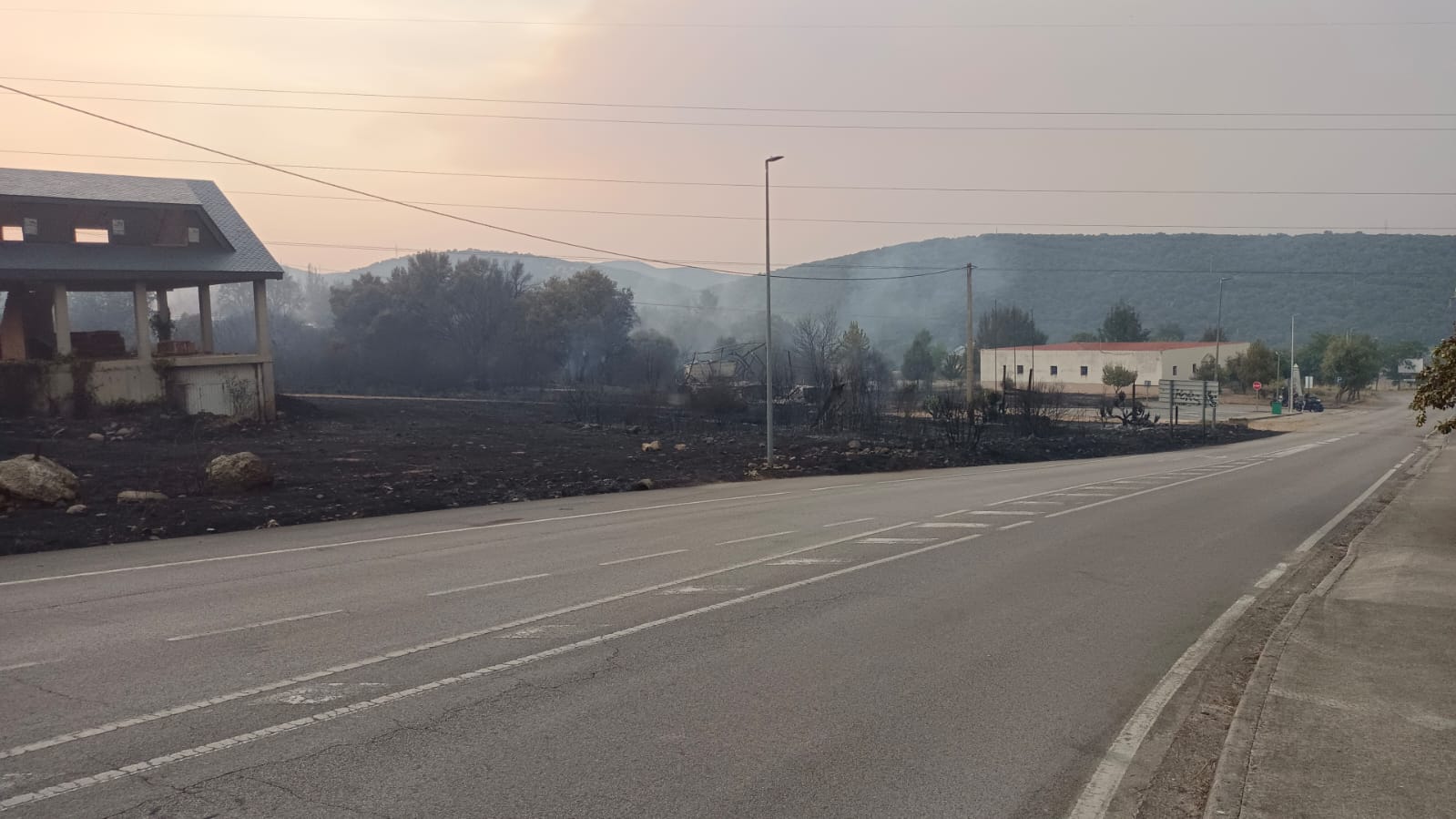 Las imágenes del incendio en Las Médulas