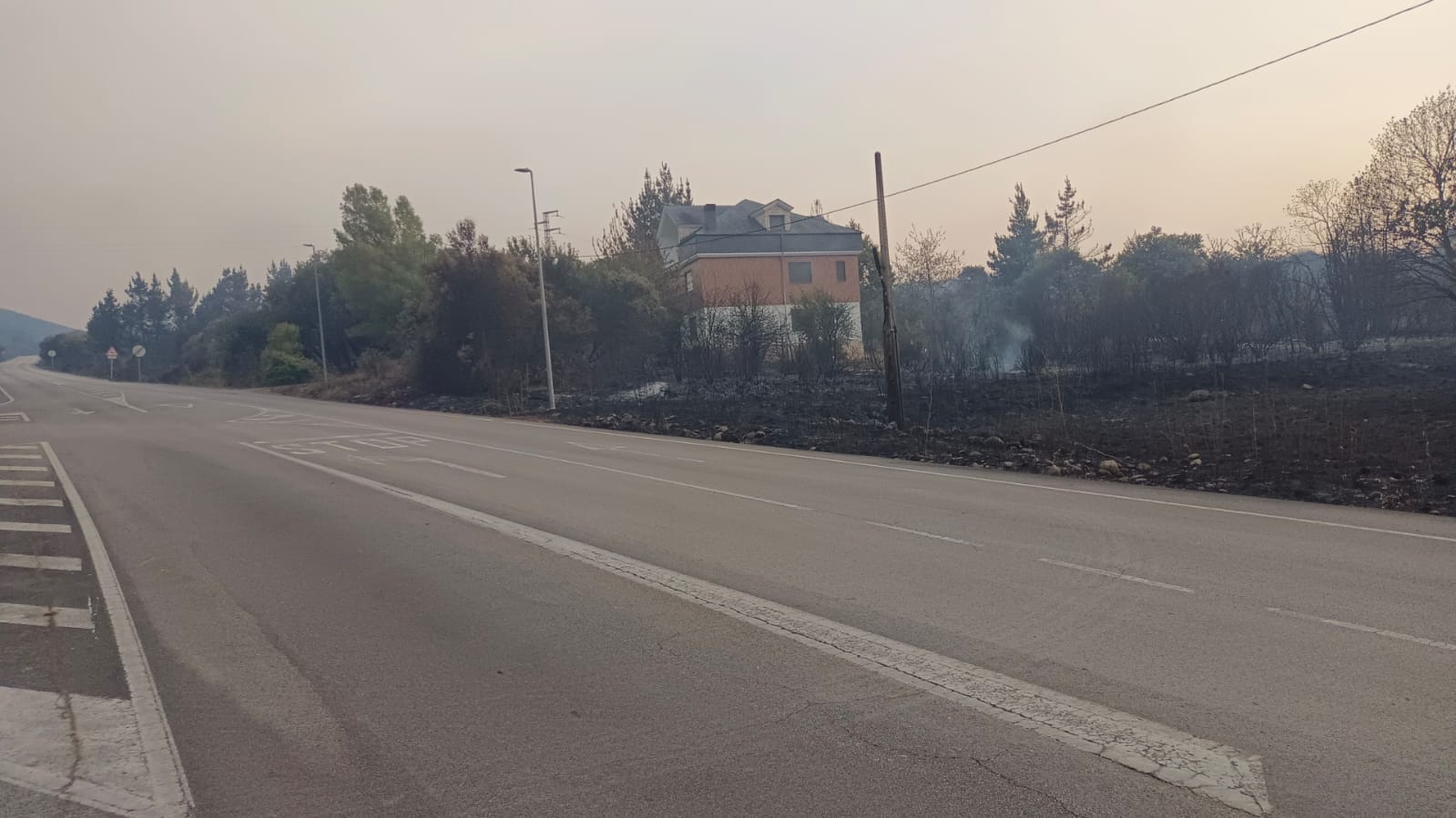 Las imágenes del incendio en Las Médulas