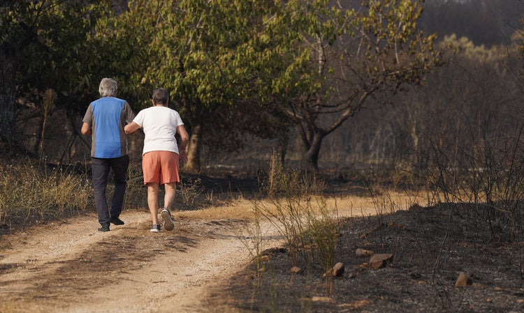 Incendio en Las Médulas.