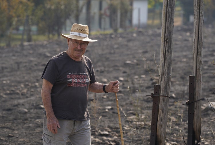 Incendio en Las Médulas.