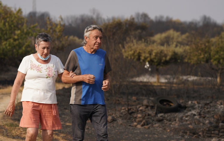 Incendio en Las Médulas.