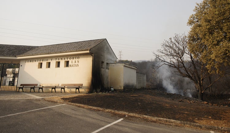 Incendio en Las Médulas.