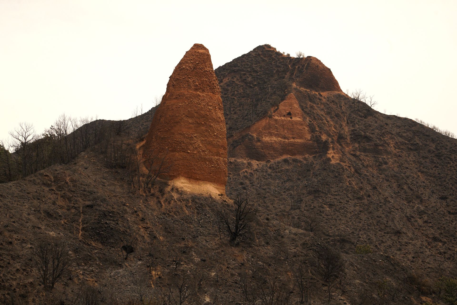 Incendio en Las Médulas.