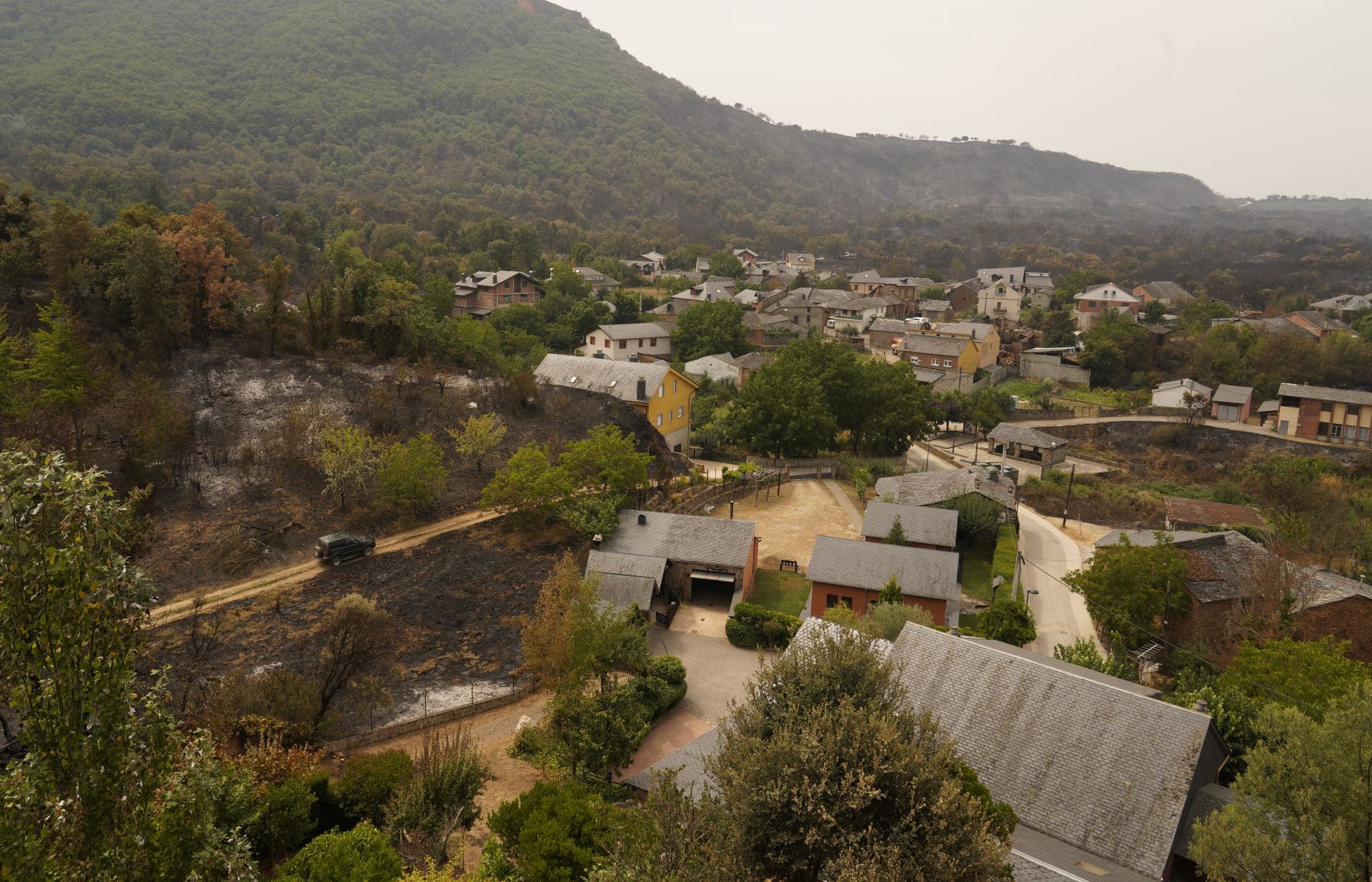 Incendio en Las Médulas.