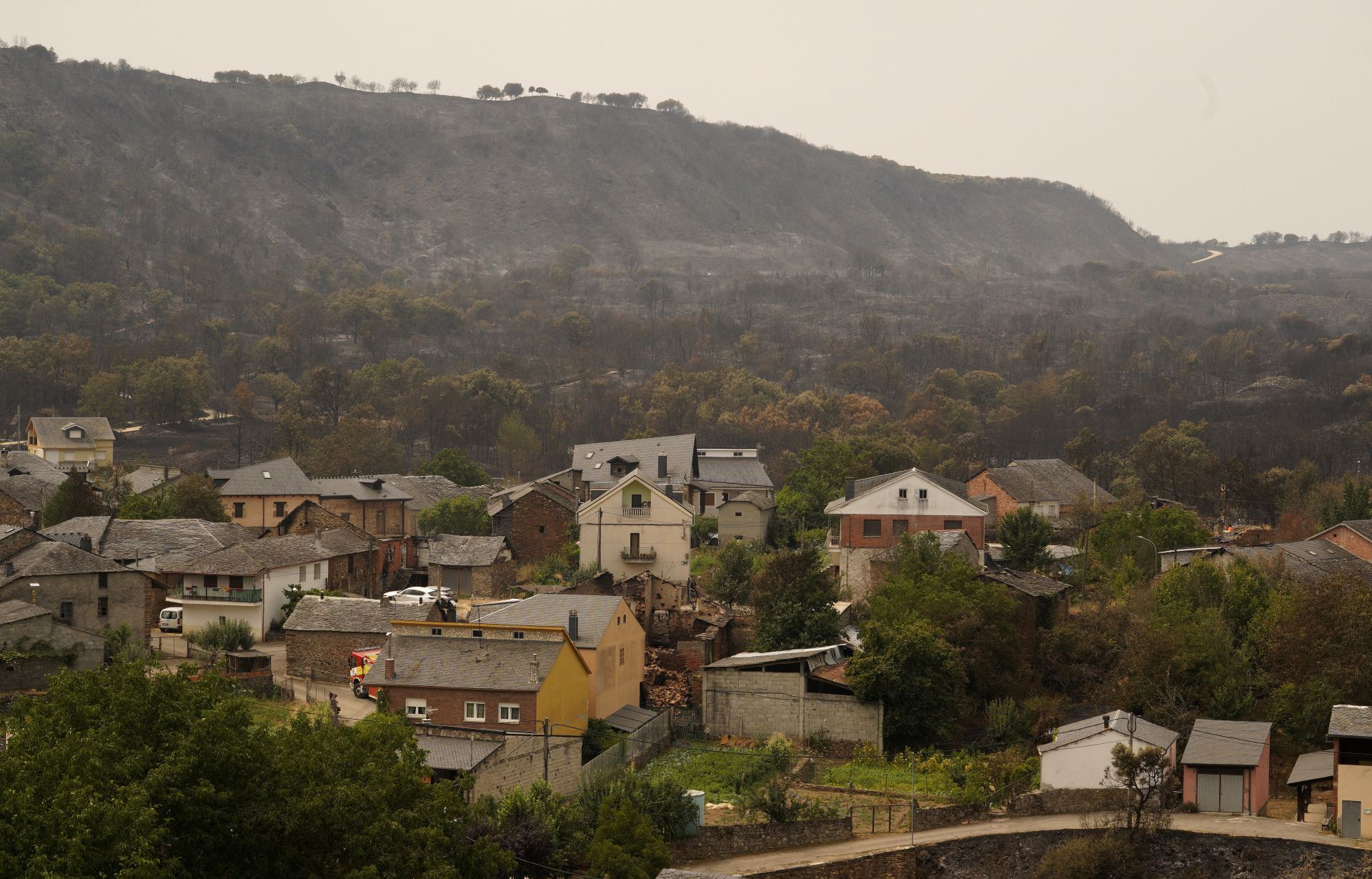 Incendio en Las Médulas.