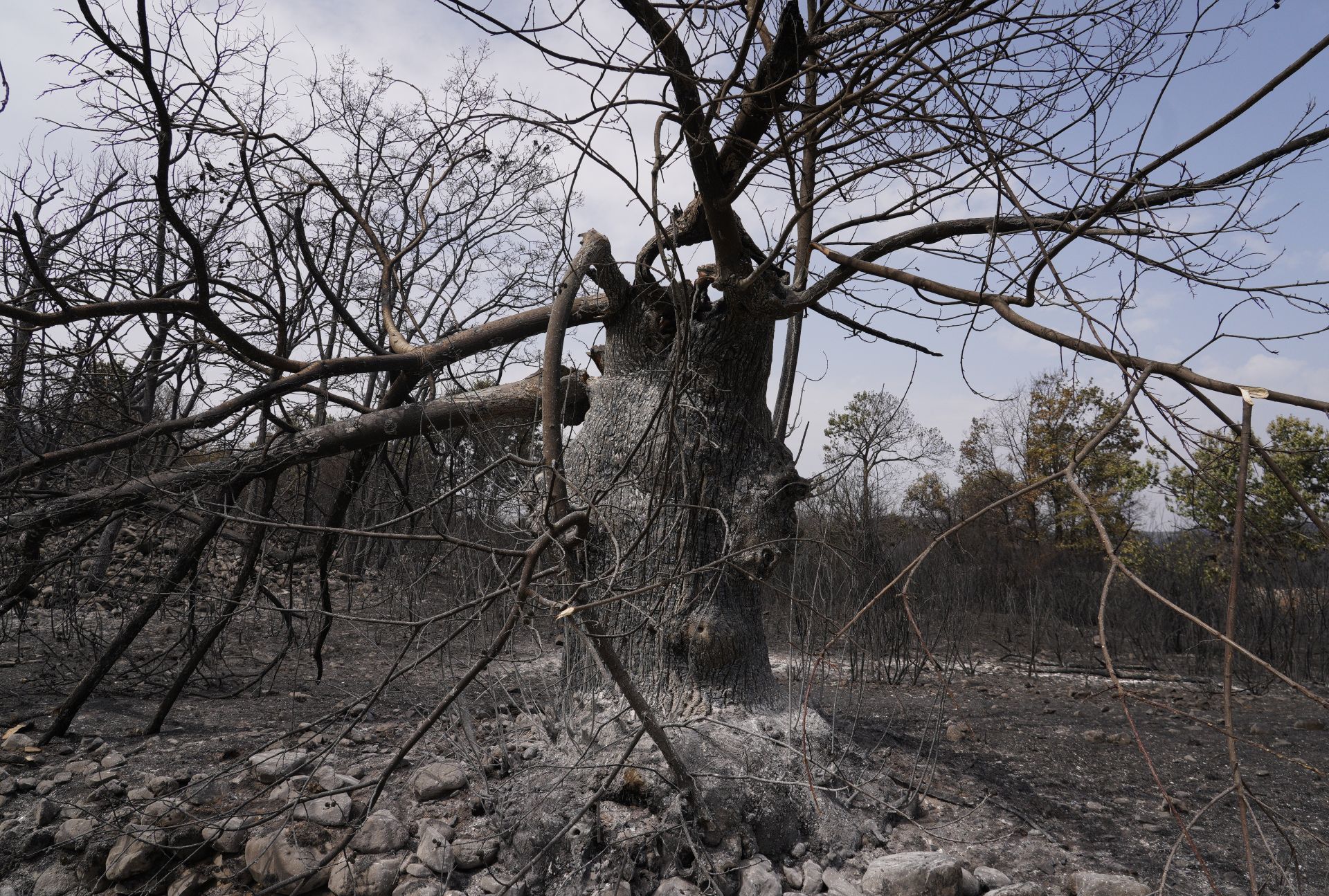 Incendio en Las Médulas.