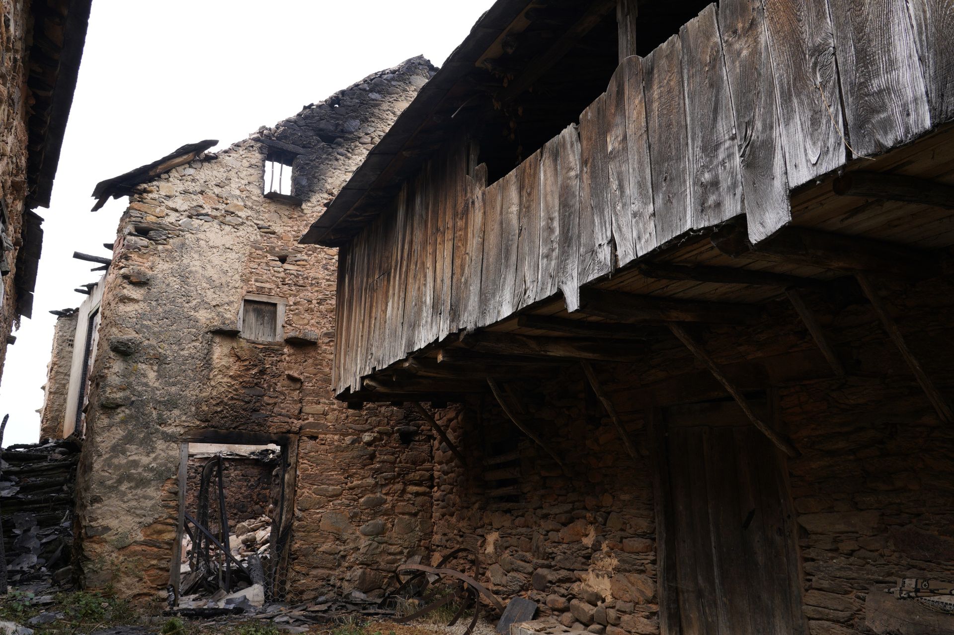 Incendio en Las Médulas.