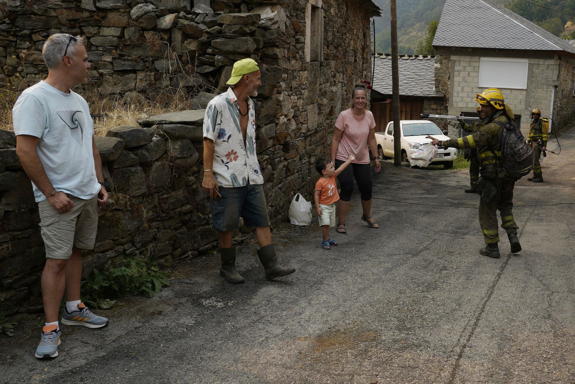 Incendio forestal en Salientes