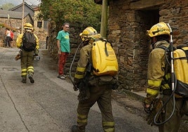 Incendio forestal en Salientes