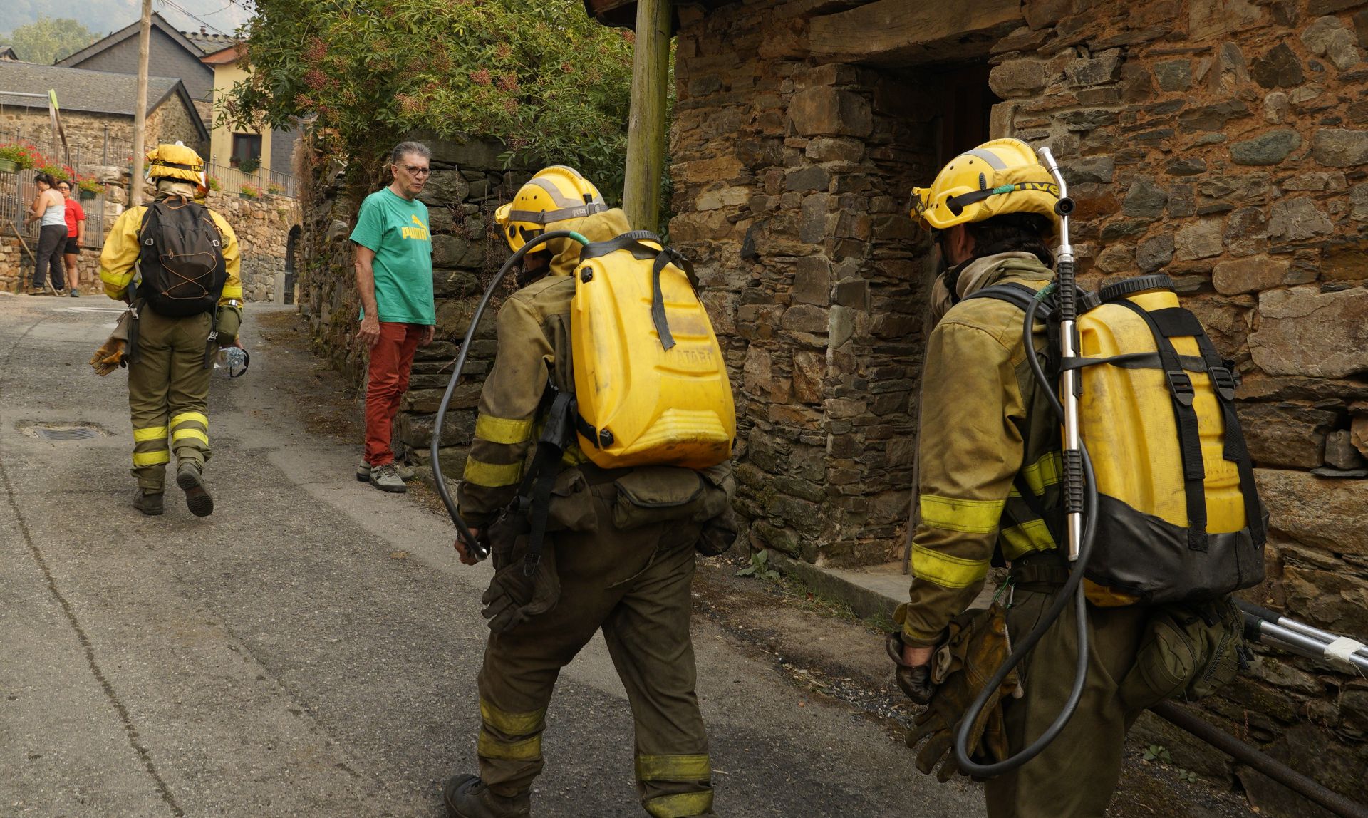 Incendio forestal en Salientes