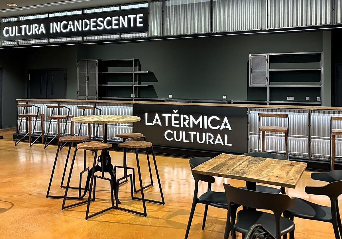 Cafetería de la Térmica Cultural.