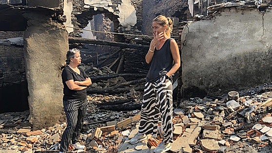 Lusio, el pueblo devastado por las llamas: «Todos los recuerdos han quedado aquí»